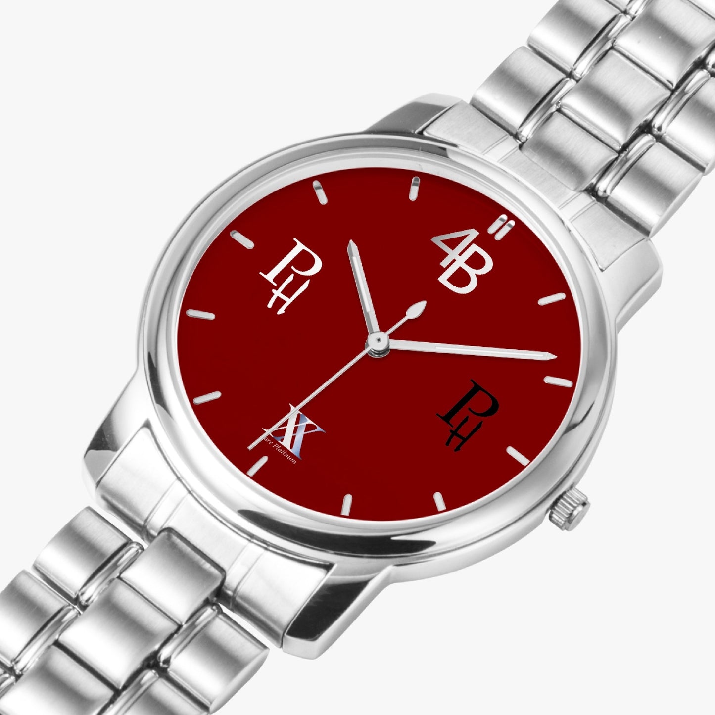 All Units Folding Clasp Type Stainless Steel Quartz Watch (With Indicators)