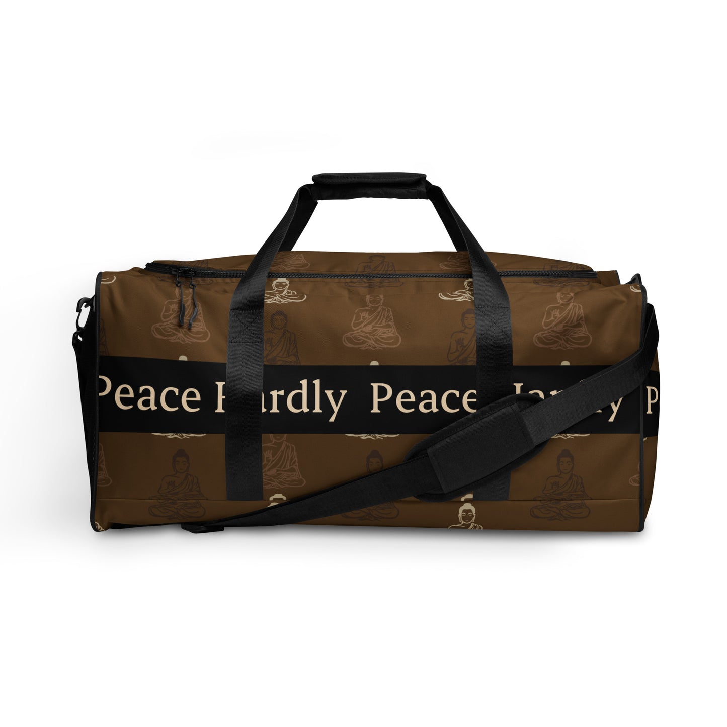 Brown Peace Hardly Duffle bag