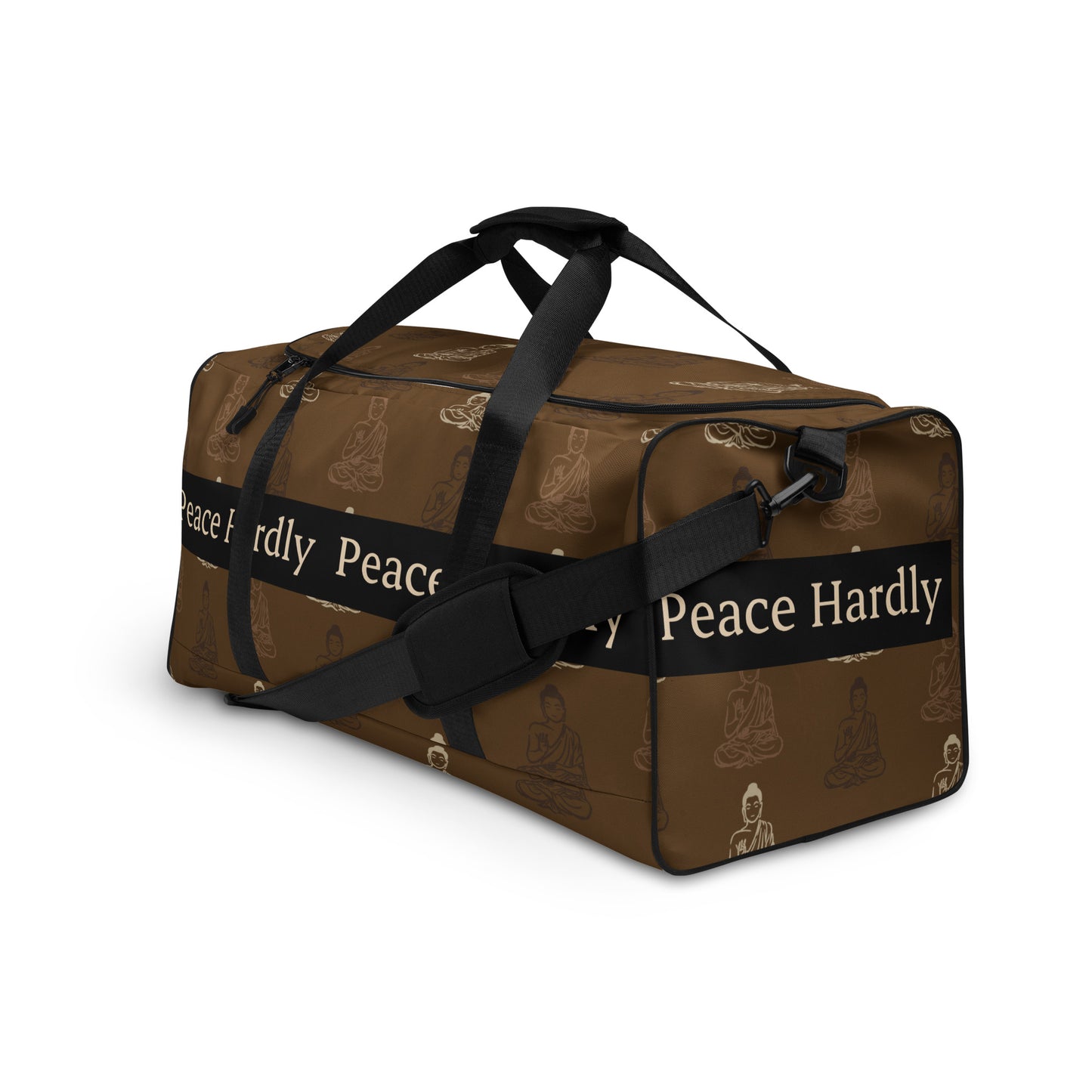 Brown Peace Hardly Duffle bag